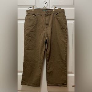 Lauren Ralph Lauren Women's 3/4 Pants Capris Size 10 Brown